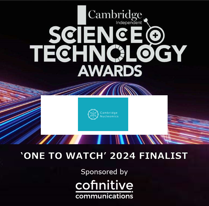 Proud to be sponsoring the One to Watch Award at the @CambridgeIndy #SciTechAwards. Finalist Cambridge Nucleomics is developing a one-hour diagnostic test for sepsis, the medical emergency associated with every fifth death worldwide