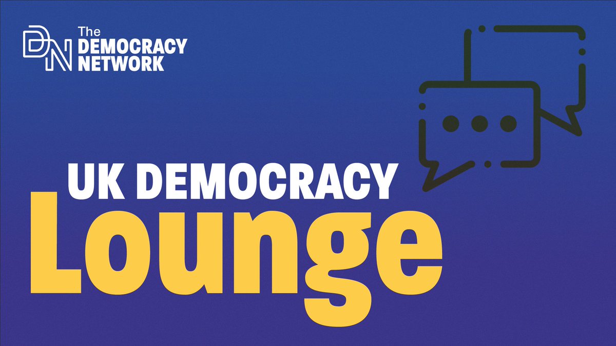 🍵 Join us today for our first UK Democracy Lounge! 🍵 ​Bring tea, biscuits and anything you want to chat about 💬 💻 Online on Zoom 🕑 Today 2pm Sign up here 👇 eu1.hubs.ly/H08jcHN0