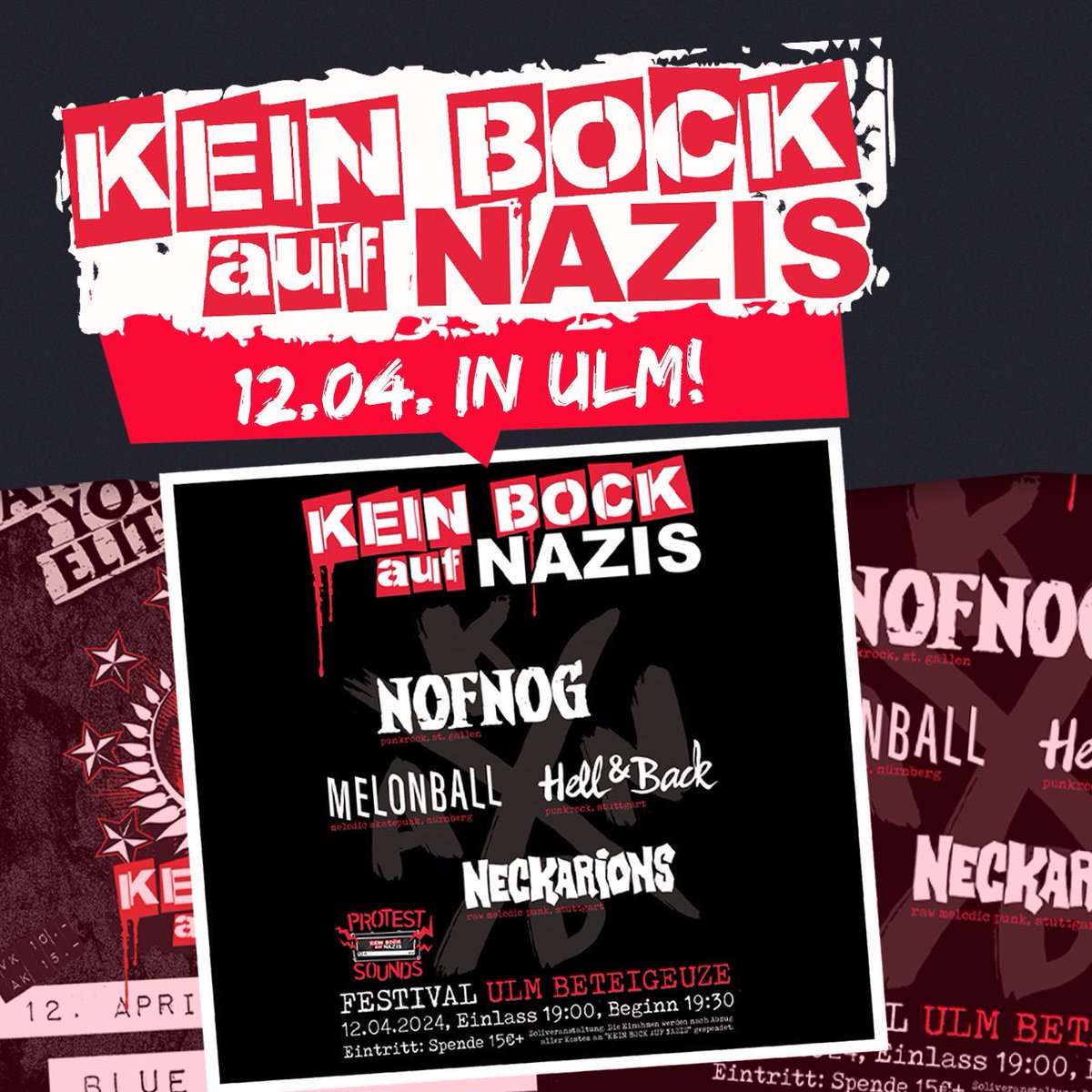 Wieder viel los bei unseren Protest Sounds Bands! Checkt mal: