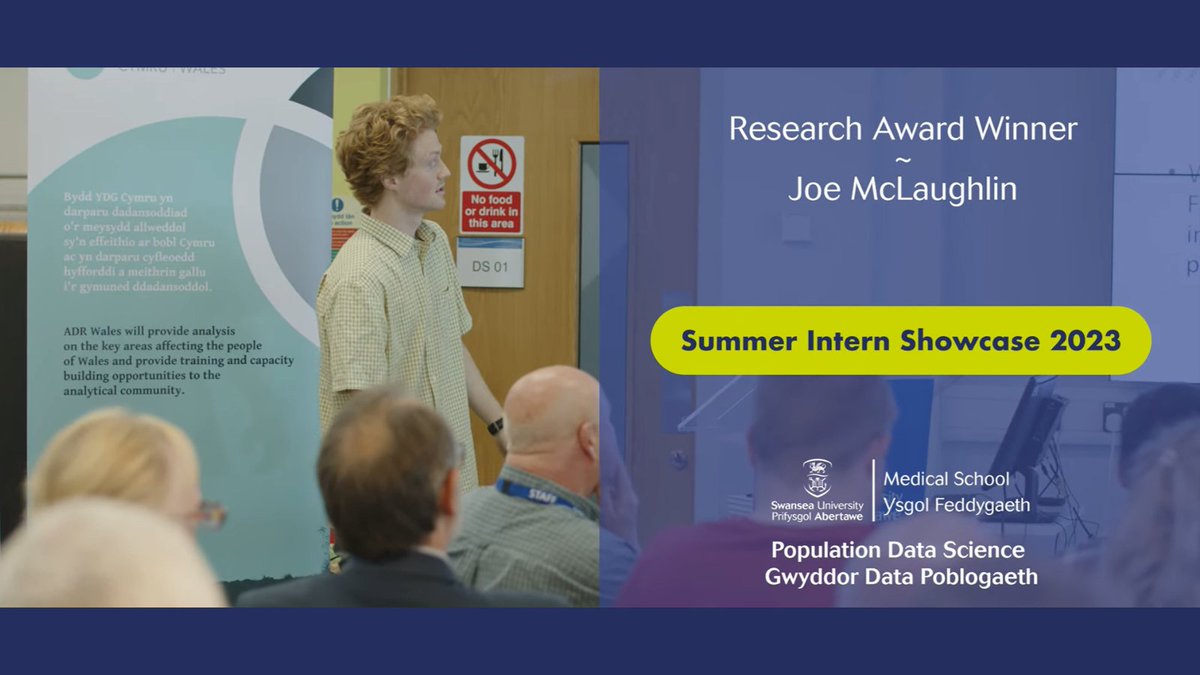 Would you like to make a real impact in Population Data Science? Join our Summer Intern Programme!☀️ 🎦Joe McLaughlin, Winner of last year's Summer Intern Showcase tells us why you should apply youtube.com/watch?v=ETfT3c… Apply here👉popdatasci.swan.ac.uk/about-us/summe… #PDSInterns2024