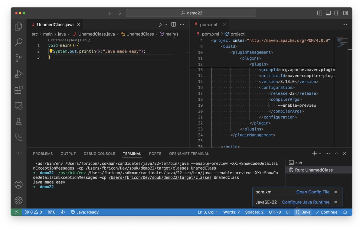 Woot! Java 22 support is now available in pre-releases!