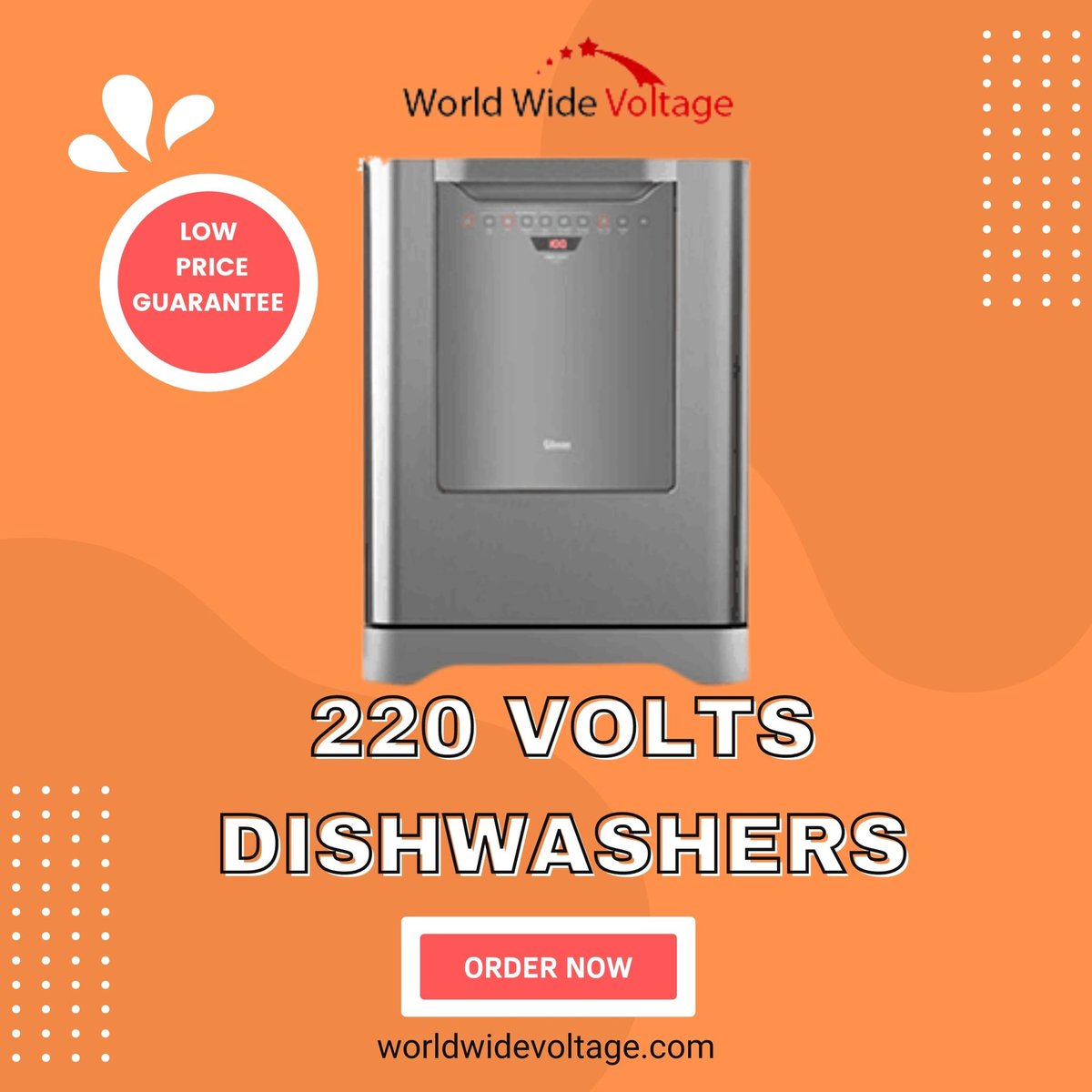 Make dishwashing easier with #Worldwidevoltage's #220voltdishwashers. Our #dishwashers are engineered to provide sparkling clean dishes with each cycle. With several wash settings and energy-saving features, they're ideal for any kitchen.worldwidevoltage.com/dishwasher.html #KitchenAppliances