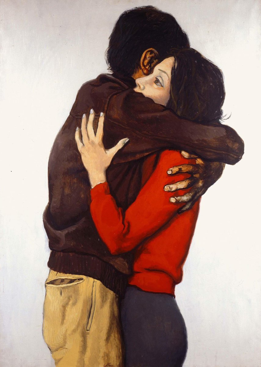 Dallo scaffale tira giù le lettere d'amore, le fotografie, le note disperate, sbuccia via dallo specchio la tua immagine. Siediti. È festa: la tua vita è in tavola Derek Walcott 'Amore dopo amore' 🎨Renato Guttuso 'Gli addii di Francoforte' 1968