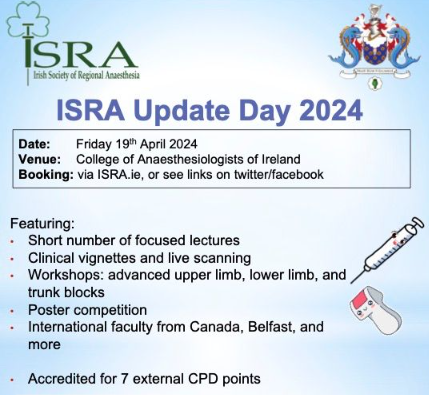 On April 19th, we are delighted to be hosting @ISRA_Ireland for their Annual Update Day 2024. For more information and to sign up, visit: isra.ie/event/isra-upd… #WednesdayWisdom