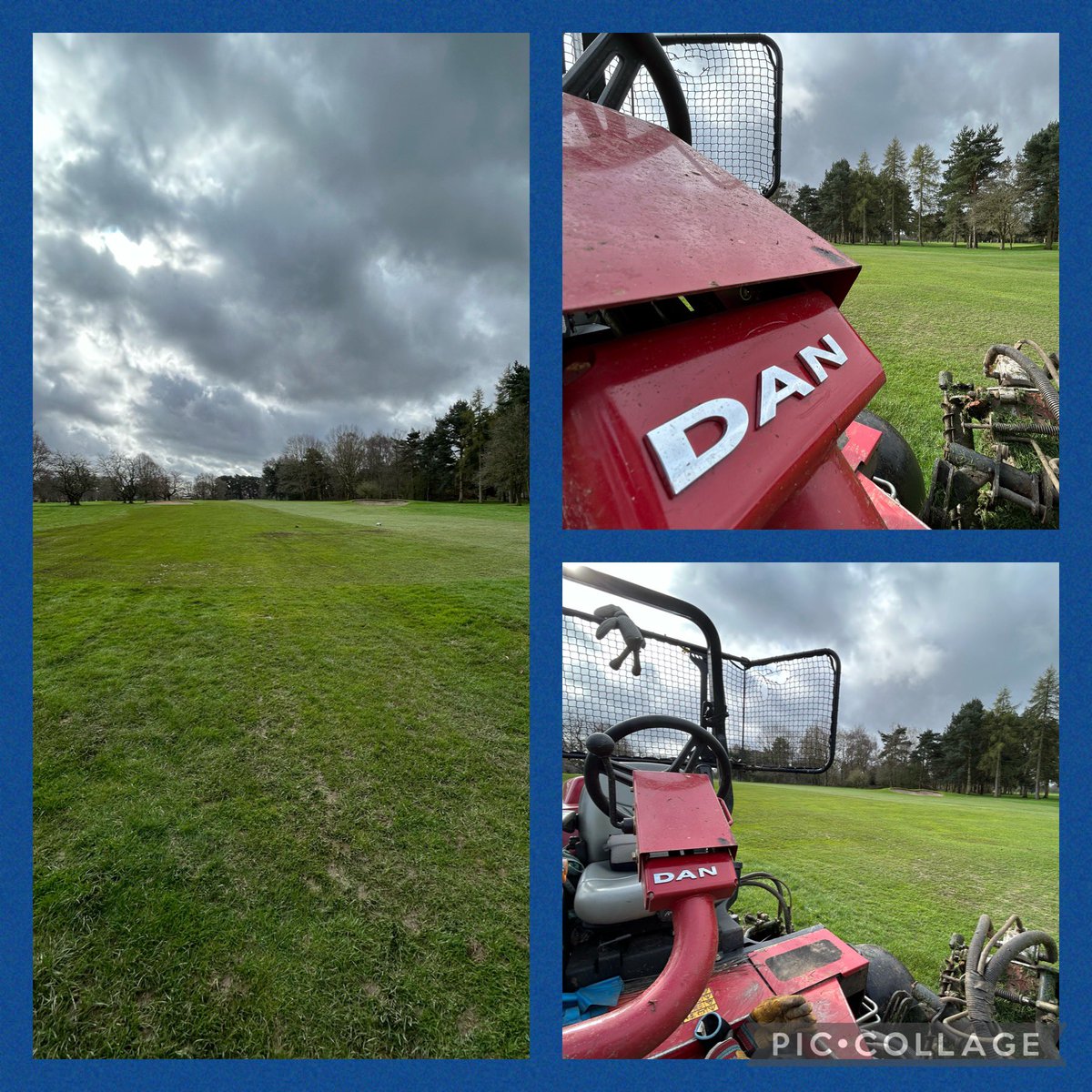 A month ago we lost a close friend and colleague here <a href="/CoptHeathGC/">Copt Heath Golf Club</a> so we have named his favourite mower after him so we never forget and his memory lives on! 🤟⛳️DJD4ever
