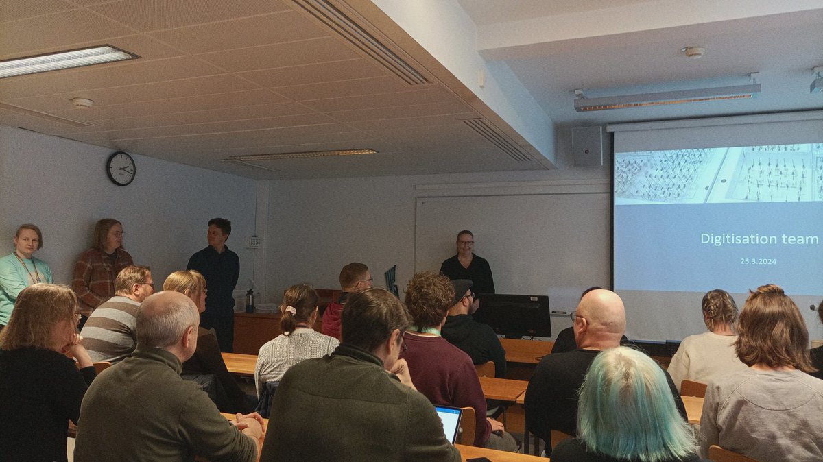 Earlier this week the @luomus digitisation team led by @KoivunenAnne presented their varied work & considerable achievements. An impressive 4 million specimens have been digitised to date - the museum is well on the way to making all specimens documented & available for study!