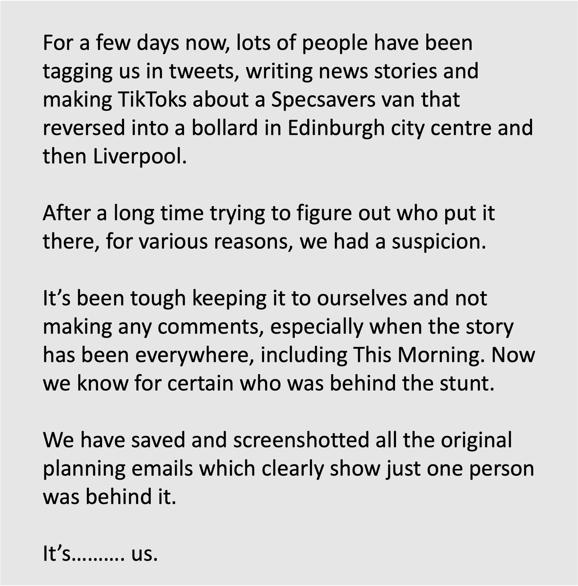 This has been a burden in our office for a few days now and finally we have got to the bottom of it…