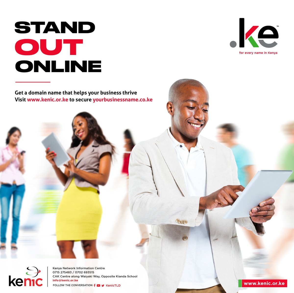 KenicTLD's tweet photo. ⌛ It’s the perfect time to refresh your online presence! A professional domain name that ensures you stand out.

Click https://t.co/172fGHywFr to find your perfect .KE domain and take your business to the next level.

#DotKE https://t.co/tiMDoyd35a