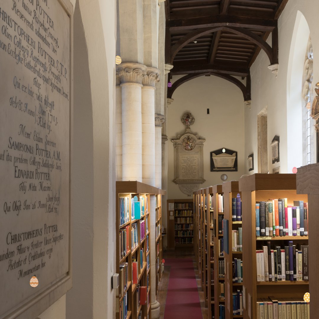 Happy Easter! Can you find the 10 Easter eggs we've hidden in the Library? 👀

#Easter2024 #LibrariesOfOxford #TeddyHall #EasterEggHunt