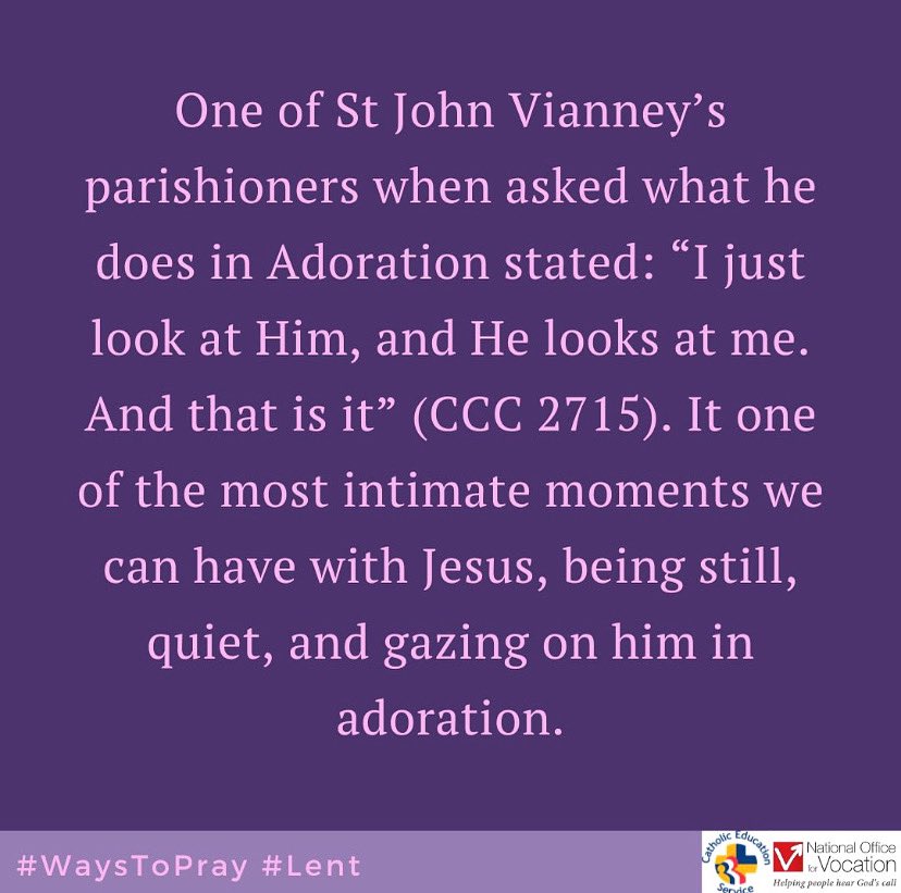 From St Clare of Assisi to Blessed Carlo Acutis, there are many Holy people who found Adoration a really significant part of their prayer lives. Perhaps research their lives today... #WaysToPray #Lent #HolyWeek @ukvocation @CathEdService