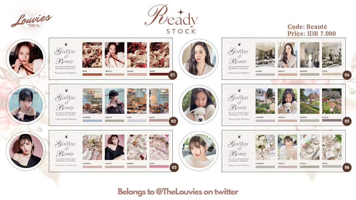 A repost would be appreciated! ❦︎

Halo, Louvies! Aku ada ready stock layout Beauté dengan harga IDR 7.000 get ava PNG. Aku juga masih open request untuk semua katalog. Kalau kalian berminat silahkan DM aku ya, terima kasih banyak semuanya! 🏹🩷

#zonauang #zonaba