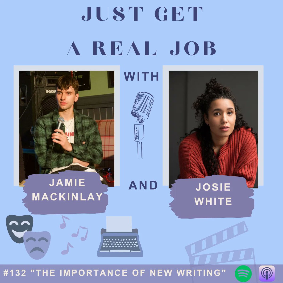 🚨 Episode 132 🚨 Thrilled to be joined this week by the talented @Josiemwhite whose new play 'Rotten' is on tour now ✨️ Josie spoke to us about lots of things including the importance of new writing, local representation, mental health & much more! Well worth a listen 🔥