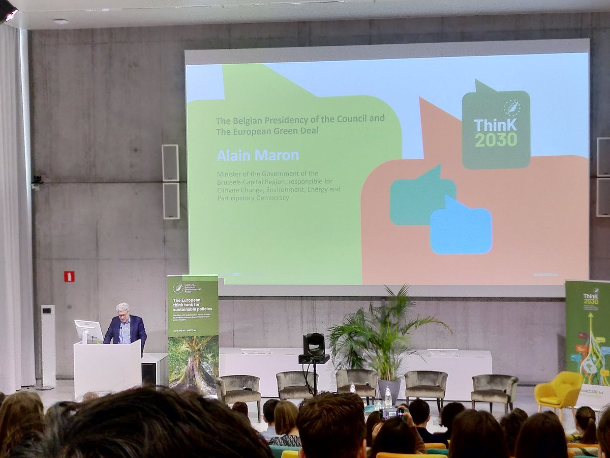 ENVI lead of @EU2024BE @alainmaron at @IEEP_eu #Think2030 conference: 'there is no time for break of envi and climate policy & action. Costs of inaction are already very high in EU. We should keep the pace with a whole-of-society-approach for green & just transition. '
