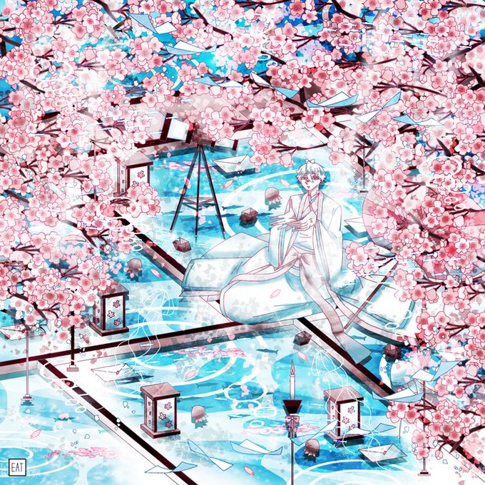 「桜 座る」のTwitter画像/イラスト(新着)｜5ページ目