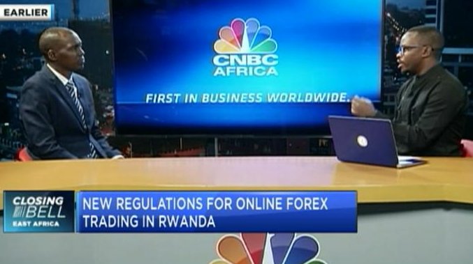 The Head of Information Technologies and Fintech Innovations at @CMARwanda, @JDayambaje discussed the newly published regulations on leveraged foreign exchange trading in #Rwanda in an interview with @CNBCAfrica's @IamShyaka. 📽️: cnbcafrica.com/media/63494771… #CMAFinTech