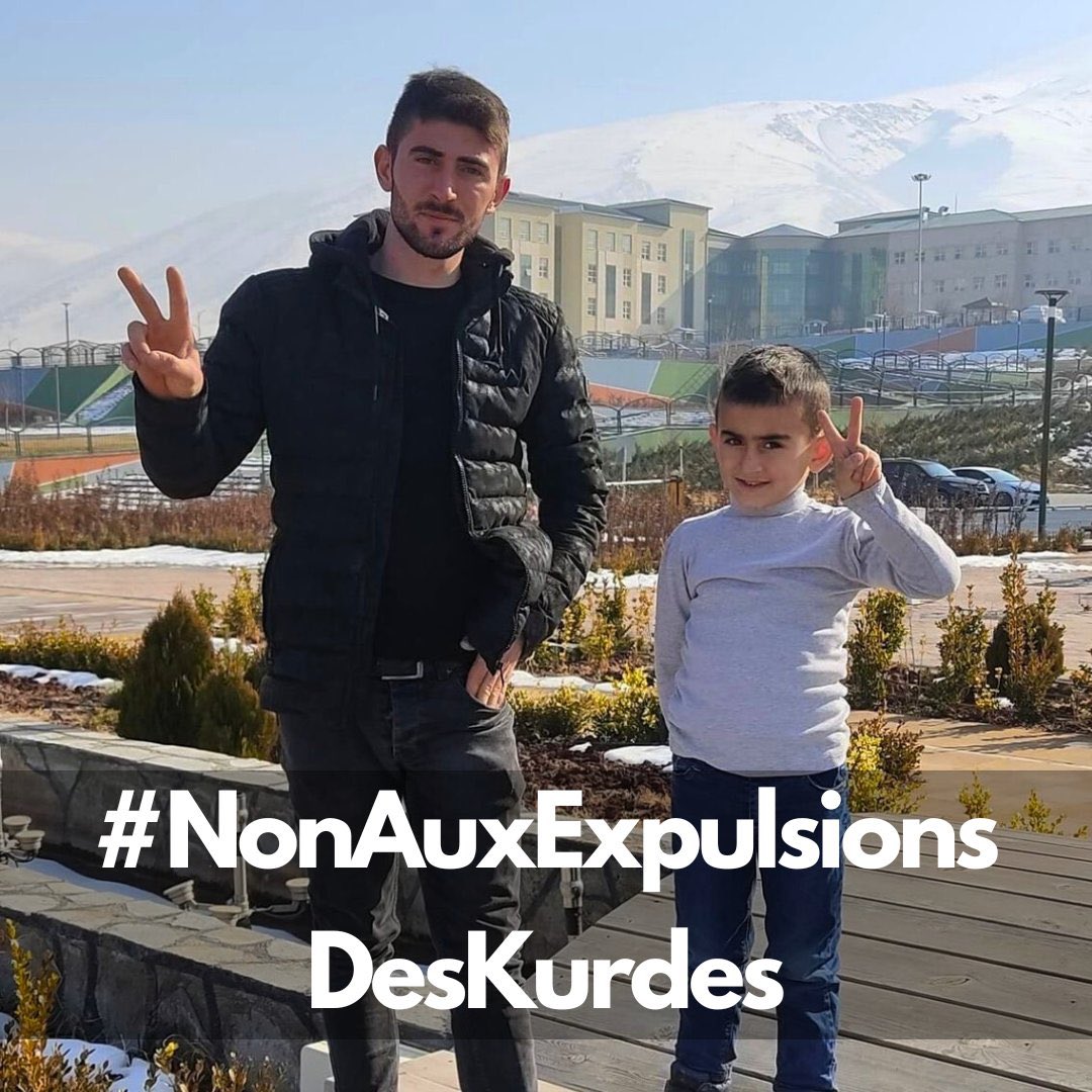 Bonjour Monsieur @gdarmanin.

Firaz, un jeune kurde, a été emmené de force ce matin par la police qui lui a annoncé son expulsion vers la Turquie. 

Il y risque la prison et la torture. 

Agissez pour empêcher son expulsion ! 

Il en va de l’honneur de la République.