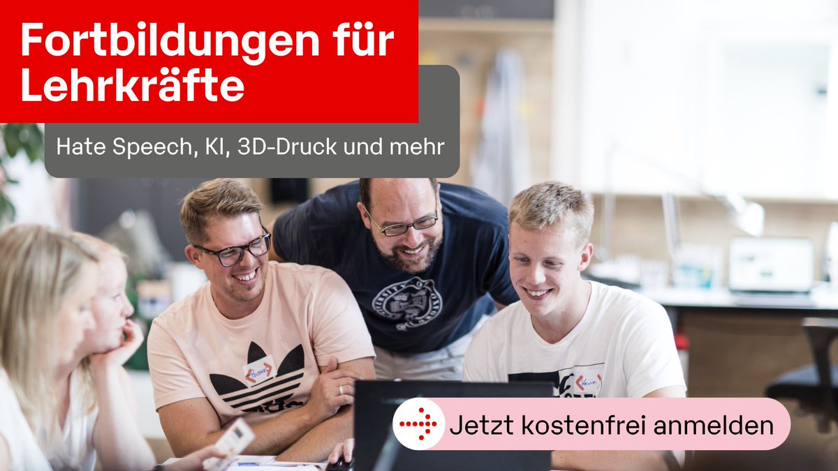 coding_tomorrow's tweet image. Save the date! Du hast Lust deinen Unterricht digitaler zu machen? 💻⚒
Im April und Mai stehen wieder einige Fobis zu digitalen Technologien und Medien an!
Melde dich jetzt kostenfrei an und teile die Termine mit deinen Kolleg*innen! ✅ #twlz
coding-for-tomorrow.de/termine-schulu…