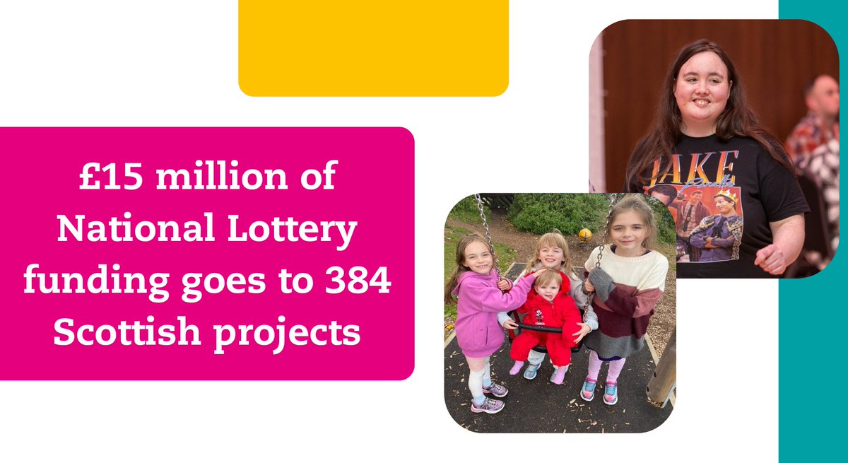 £15 million of #NationalLottery funding has today been awarded to 384 community projects, to help keep vital local services running across Scotland. 🤝 Thanks to National Lottery players, many community groups will continue their support to individuals, families and communities.