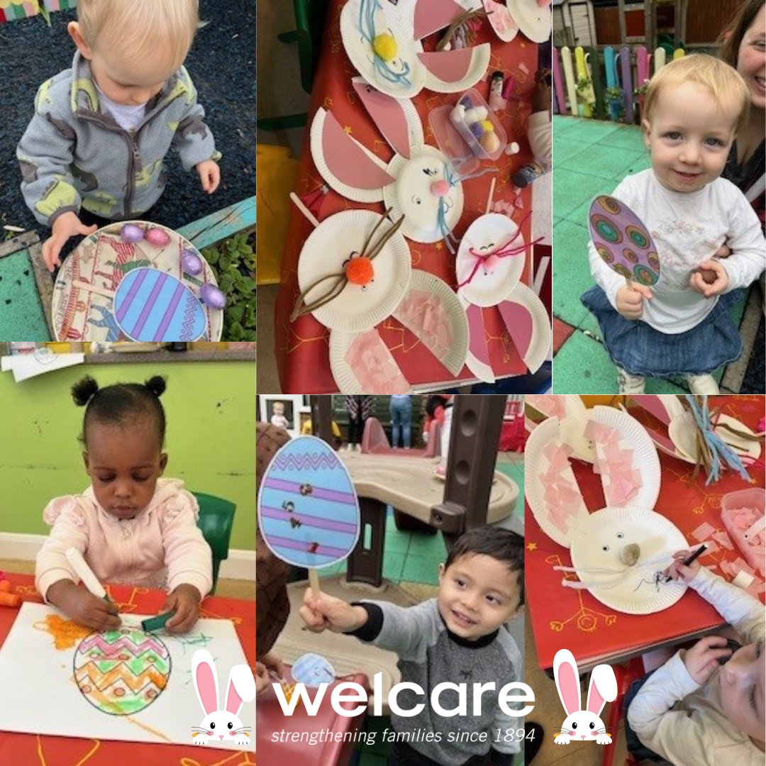 Our Happy Tots group have been having lots of fun getting ready for Easter. They had a excellent Easter egg hunt in the garden 🌳 and crafted their own Easter bunnies🐰 For information on Redhill groups, visit: welcare.org/redhill-groups #WelcareWednesday