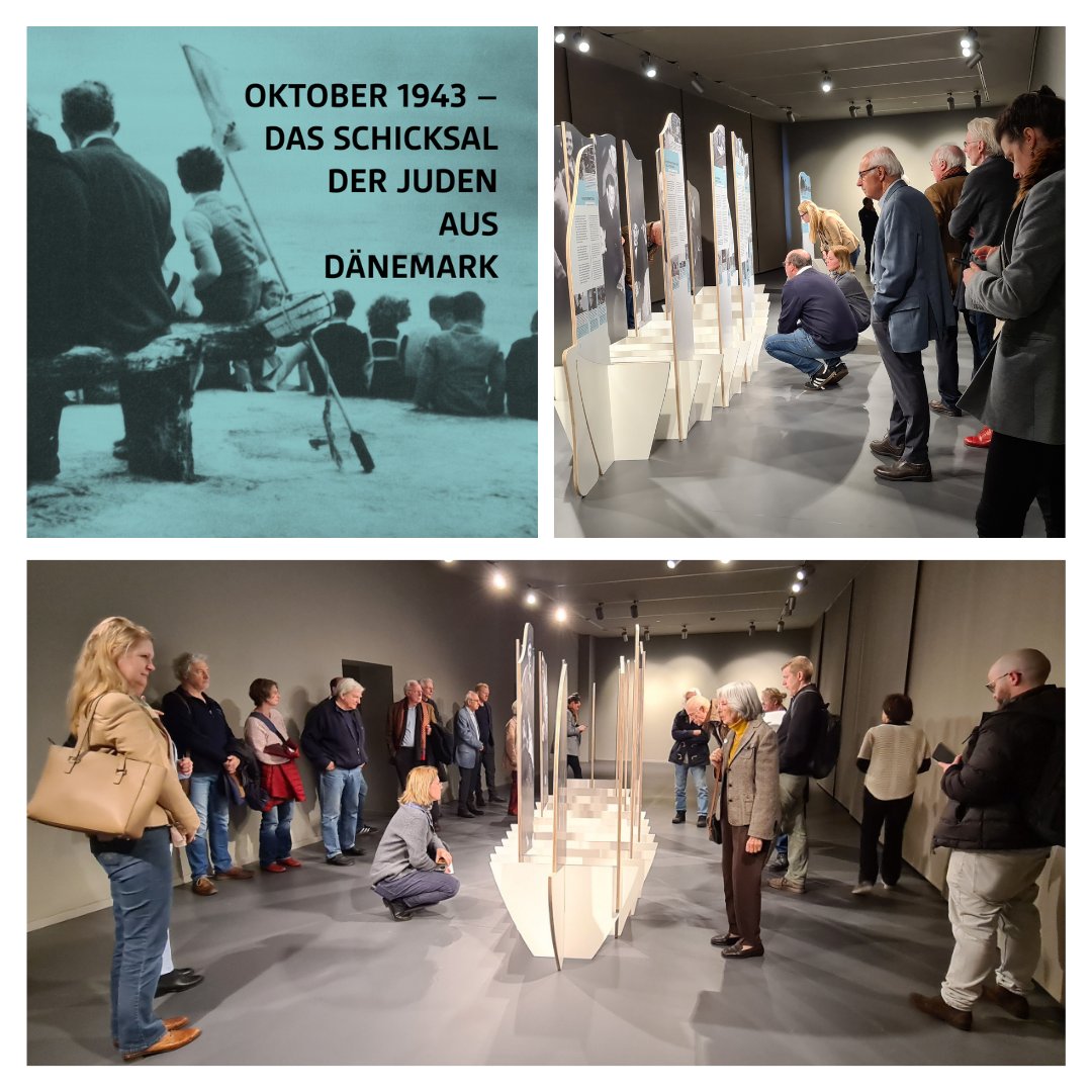 Eindrücke von der Eröffnung der Sonderausstellung „Oktober 1943 – Das Schicksal der Juden aus Dänemark“. Sie erzählt, wie die große Mehrheit der Jüdinnen und Juden aus #Dänemark gerettet werden konnte: t1p.de/dub0q #StilleHelden #GedenkstätteStilleHelden