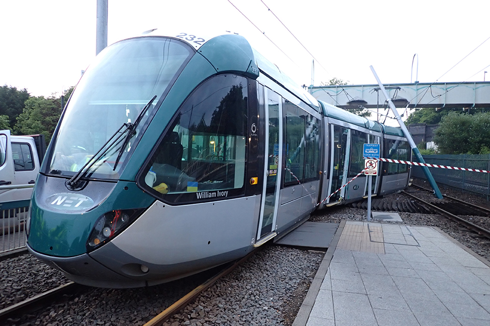 We’ve published our investigation report following derailment of a tram on the approach to Bulwell tram stop Nottingham, 12 June 2023. Find out more about the investigation and our recommendations at gov.uk/government/new… #Bulwell #Nottingham #Derailment