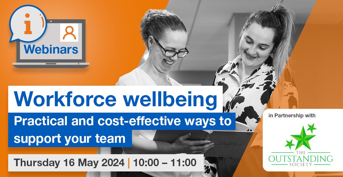 💻 Workforce wellbeing #webinar 📅 Thurs 16 May 🕛 10:00 – 11:00 📍Online Delivered in partnership with @OutstandingSCIC. Explore simple & effective ways to best support your workforce, helping them manage the latest pressures and workload 🔗 bit.ly/48PBFDt