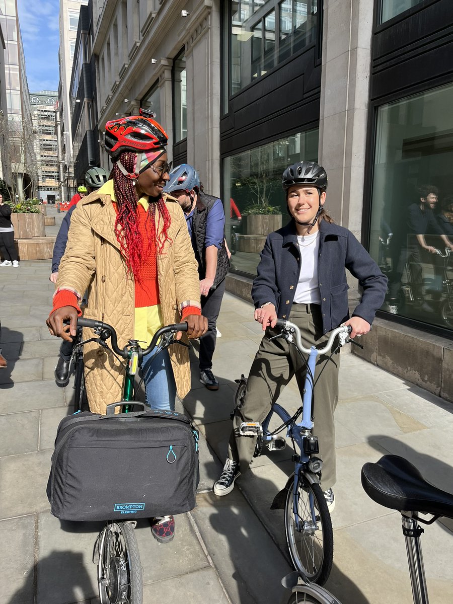 A great way to round off B Corp Month. A big thanks to @ElliottWood_ for us on your Brompton Bicycle tour around central London yesterday. It was a blast! We even had the chance to include our own project, Shaftesbury Theatre, in the route. #ThiswayForward @BCorpUK