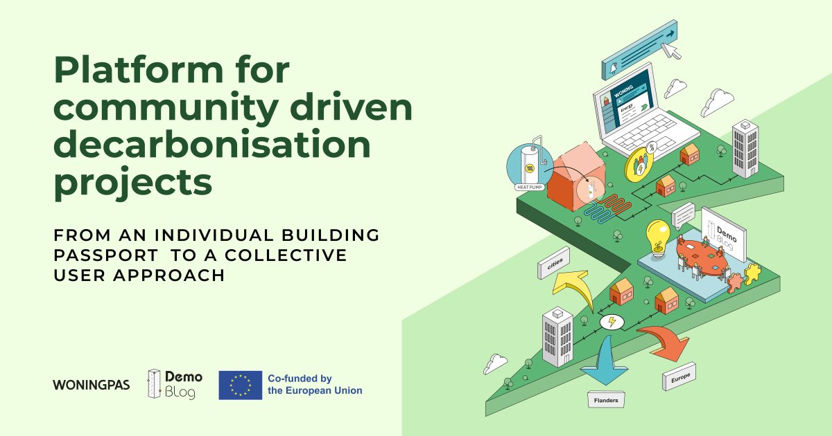 DemoBLogProject's tweet image. At #DemoBLog we&apos;re developing a platform for community driven decarbonisation projects in  #DigitalBuildingLogbooks (DBLs)

Woningpas (DBL) is testing collective user approaches such as energy communities🏘️🛜

Read about it here🔗demo-blog.eu/news/news/zoom… #HorizonEU #HorizonEurope