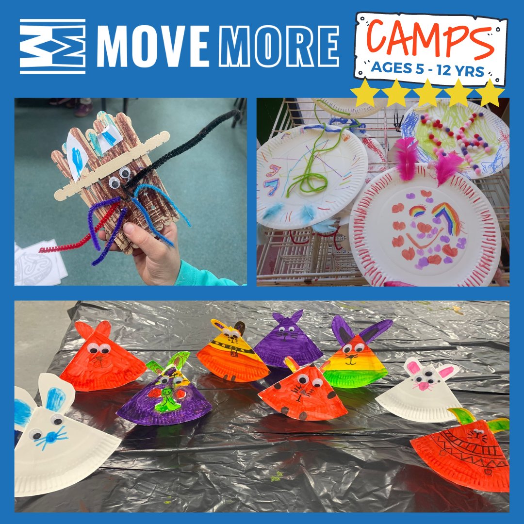 Rainy days aren't a problem at our camps! We have plenty of indoor sporting activities, board games and Easter arts & crafts to do at all of our amazing camp locations 🎨🧵♟️🧩🥌🥏🥎 move-more.org/camps #MoveMoreCamps #RainyDays #HolidayActivityCamps #Cheltenham #Gloucester