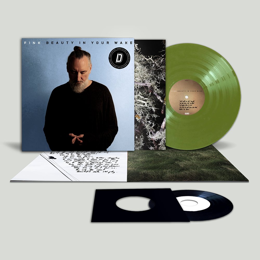 #dinkededition No.291 is here! Fink 'Beauty in your Wake' spindizzyrecords.com/products/fink-… “Zenor Moss” coloured viny Bonus 2 track 7” with “dinked” centre hole Signed & numbered edition Limited pressing of 500 @Finkmusic @dinkededition