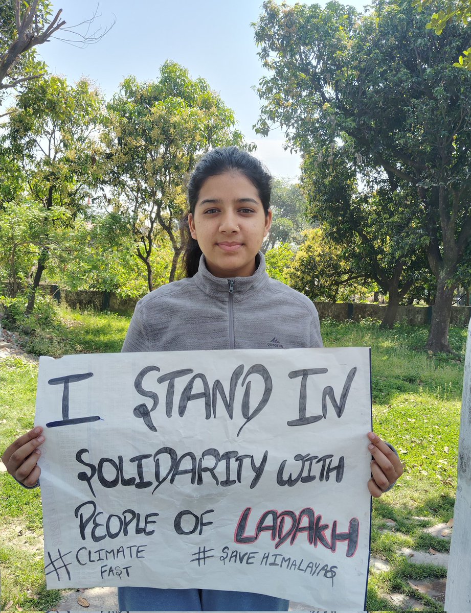 _Himanshi_07's tweet image. We stand in solidarity with people of ladakh.#SaveLadakh #CLIMATEFAST #SAVEHIMALAYAS