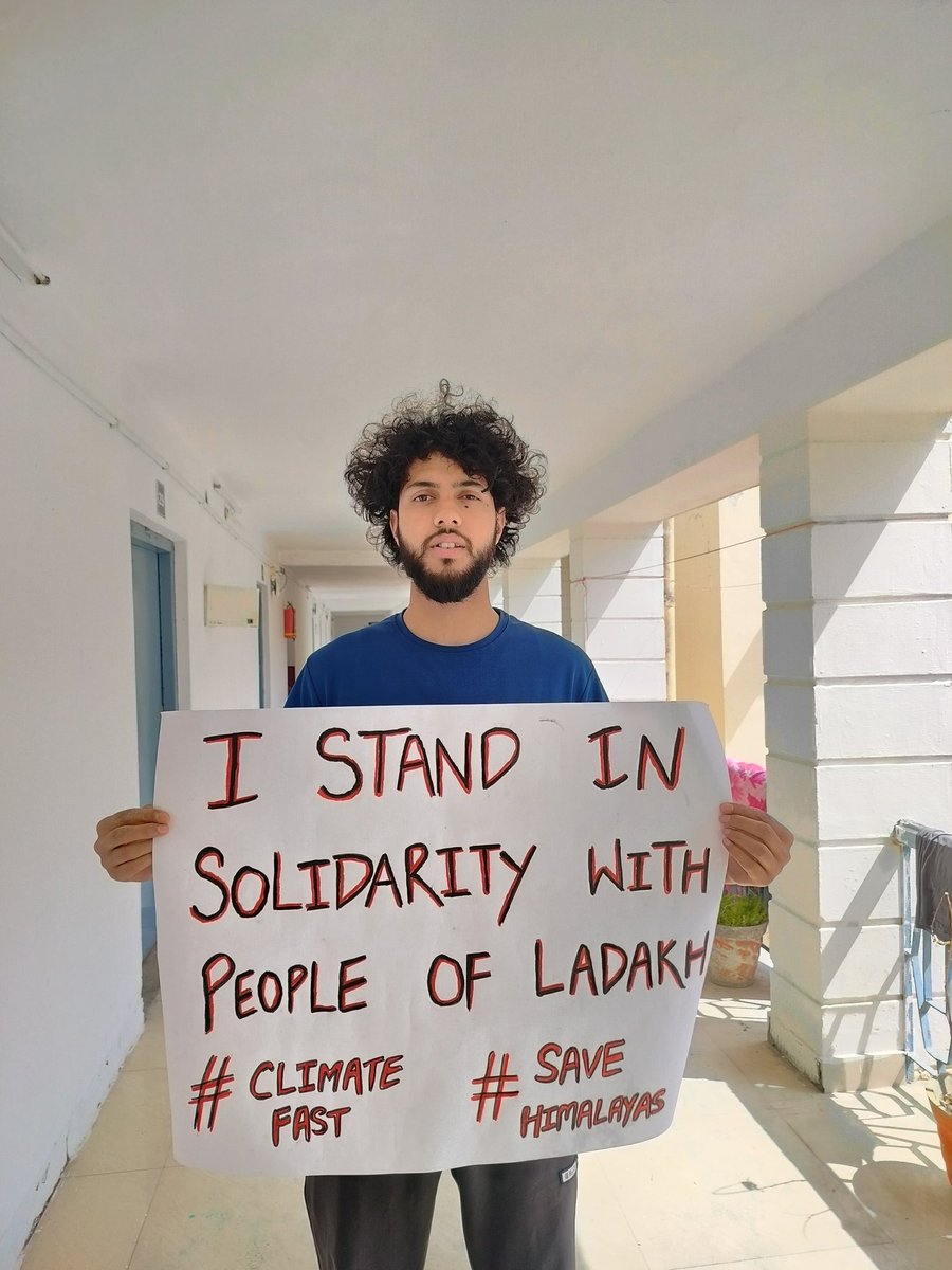 _Himanshi_07's tweet image. We stand in solidarity with people of ladakh.#SaveLadakh #CLIMATEFAST #SAVEHIMALAYAS
