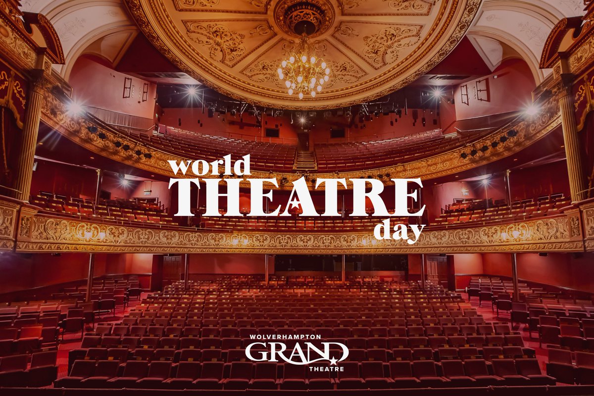 Happy #WorldTheatreDay ❤️🎭 Thank you to each and every person who makes the Grand Theatre what it is, the home of magical entertainment ✨ theatre for everyone in the heart of Wolverhampton! We can’t wait to see you all soon!