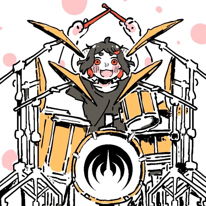 「drum set」 illustration images(Latest｜RT&Fav:50)