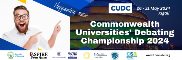 Register now for #CUDC2024 in Kigali this May! Don't miss the chance to be part of the inaugural event. Secure your spot before the April 12th deadline and compete for exciting prizes of $5,000 USD. registration link: thecudc.org/registration/ @Rwanda_Edu @AspireDebateR @The_ACU