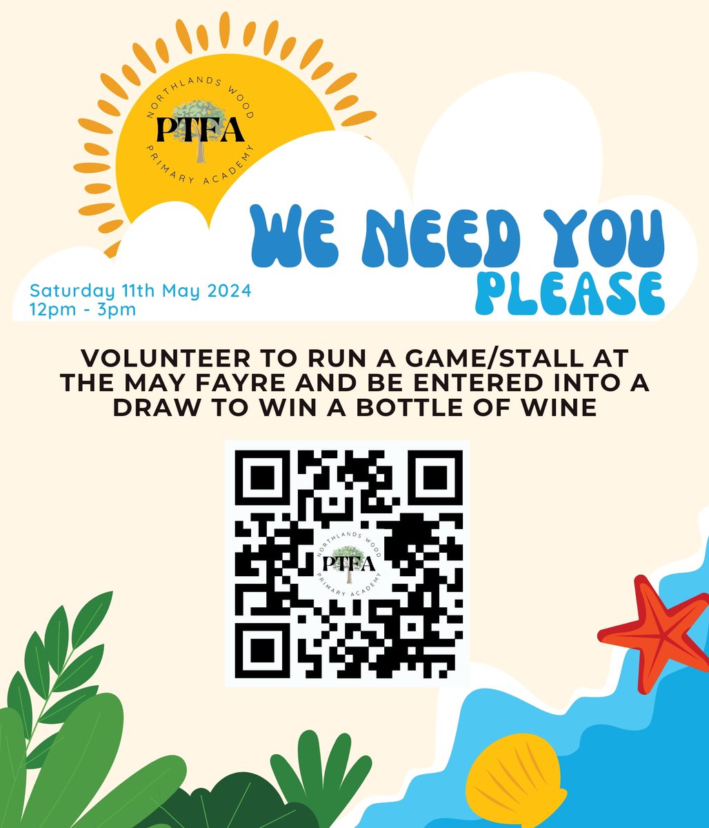 🎉 We need your help please 🎉 Can you spare just an hour to run a game or stall? Your time and effort will make a huge difference! Plus, every volunteer will be entered into a draw to win a bottle of wine Sign up now at volunteersignup.org/MJ3PP or scan the QR code. Thank you🌟