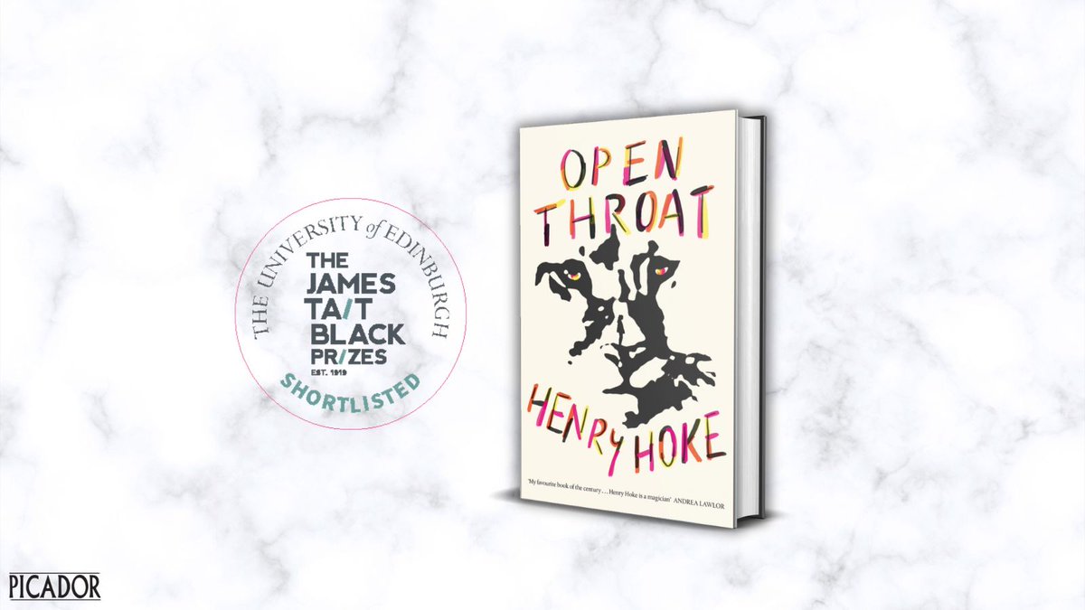 We're delighted that Henry Hoke's (@EnnuiPerkins) 'instant classic' OPEN THROAT has been shortlisted in the Fiction category for the James Tait Black Memorial Prize 📖 🦁 Congratulations Henry! More information abut the shortlisting here buff.ly/3ISc5TM