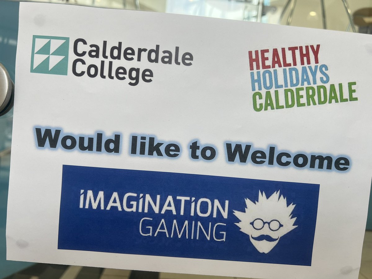 We can’t wait too welcome all the young people attending Calderdale College for the @HAFCalderdale @imagigaming @CalderdaleCol