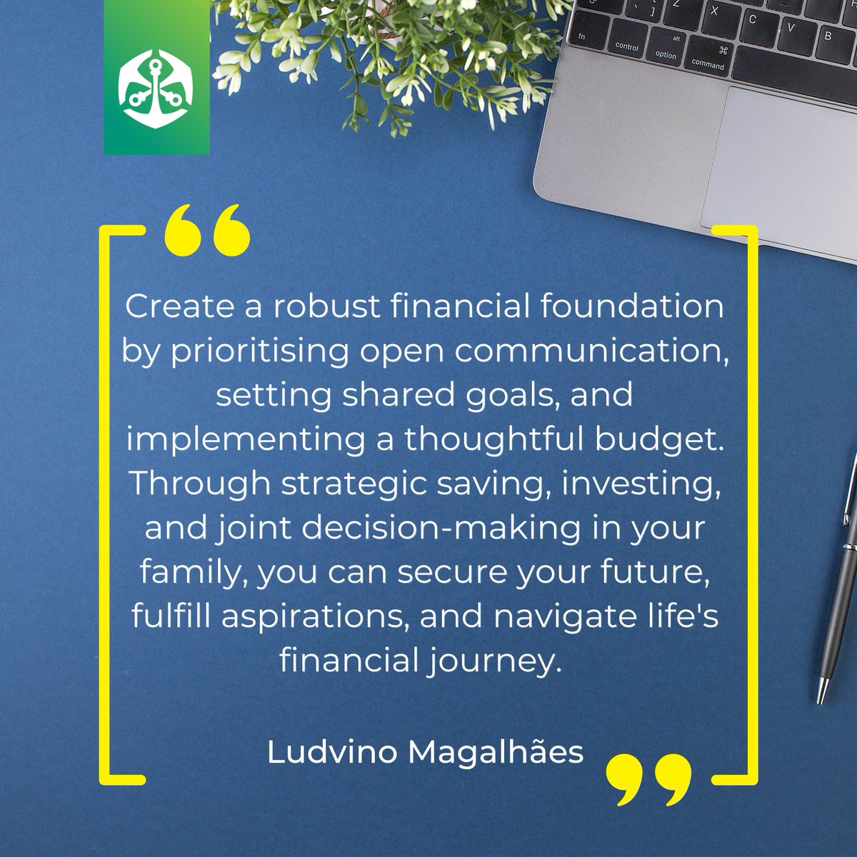 It's Wednesday Financial Insights time!

Building a strong financial foundation starts at home.  Ludvino Magalhães emphasises open communication, shared goals and budgeting as the keys to success.

Together, you can achieve anything!

#FamilyFinance #FinancialSecurity…