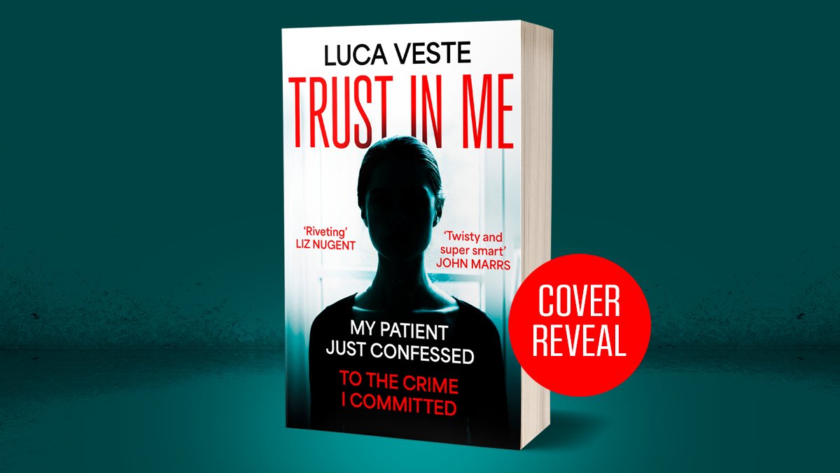 Drum roll please... it’s time to reveal the new paperback look for TRUST IN ME by @LucaVeste! 📚🌟 Imagine this: you’re a therapist and your patient admits to the murder you committed… This electrifying thriller is out 14th May from @HodderBooks: uk.bookshop.org/p/books/trust-…