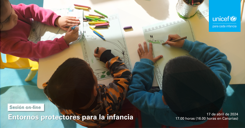 UNICEF_EDU's tweet photo. Queremos invitarte a la sesión on-line especial para docentes: "Entornos protectores para la infancia", donde se abordarán algunas cuestiones prácticas acerca de este tema clave para todos los centros educativos.
Más información e inscripciones 👉https://t.co/96PZfaV9WR https://t.co/kQLmbt1blf