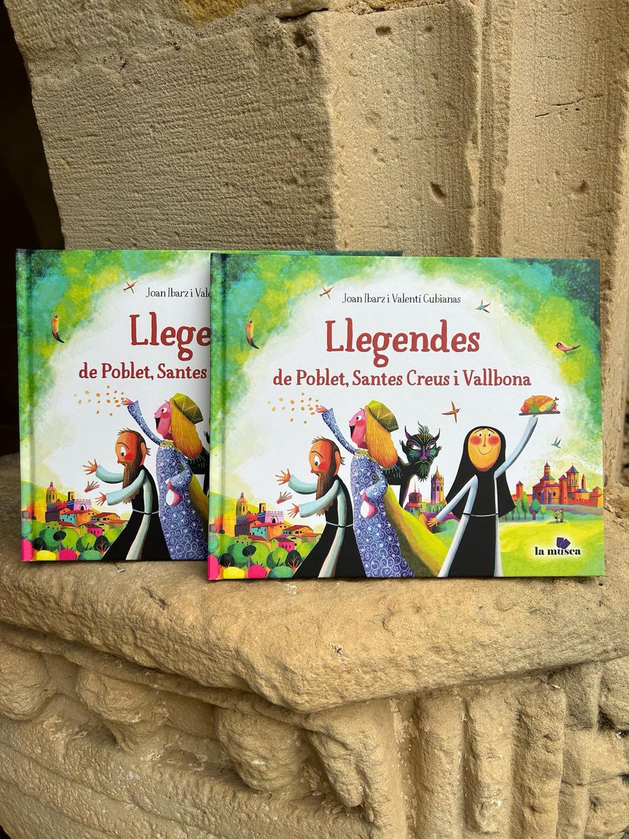 📚Des d’avui disponible a la botiga del @MonestirPoblet Llegendes de Poblet, Santes Creus i Vallbona, de Joan Ibarz i Valentí Cubianas. Una bona opció per els més petits aquest Sant Jordi👧🏼😉