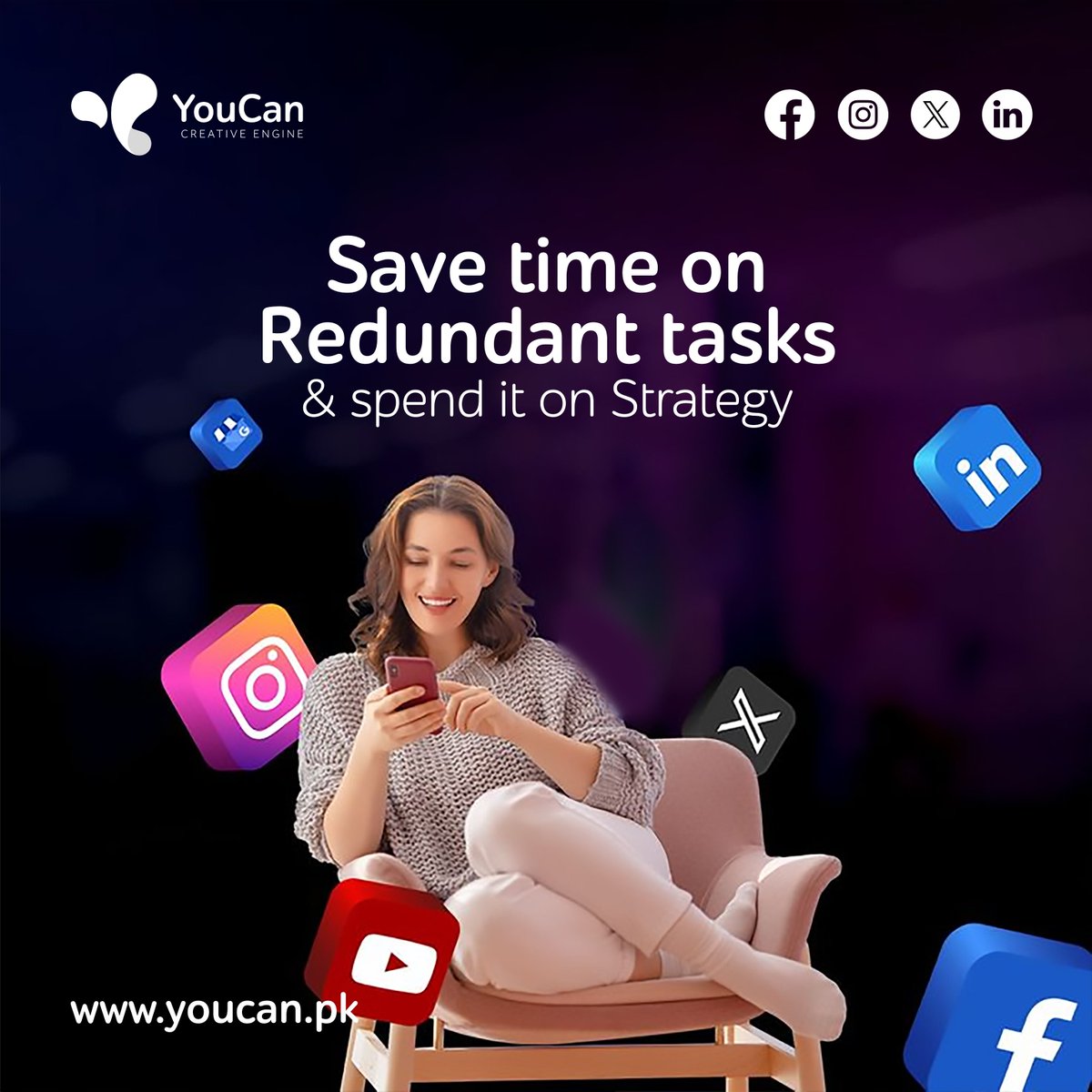 youcan_pk's tweet image. Save Time on Redundant Tasks with YouCan.pk. Streamline Your Processes, Focus on what Matters.

#youcan #TimeSaverTool #YouCan #TimeSaver #Efficiency #Productivity #DigitalMarketing #OnlineBusiness #MarketingStrategy #BrandAwareness #MarketingTips #BusinessSuccess