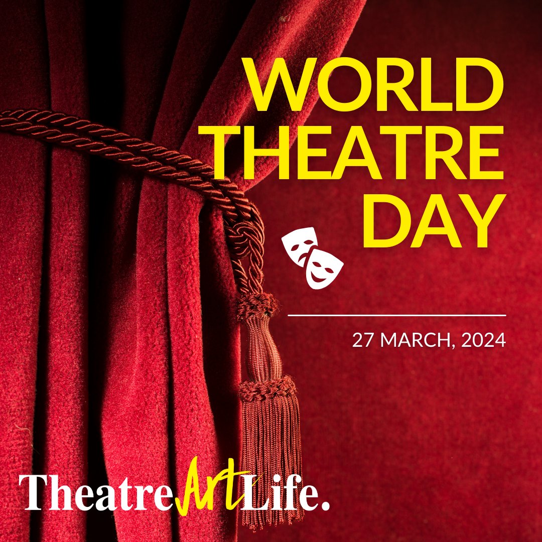 We at TheatreArtLife join you in celebrating the magic of storytelling, the power of expression, and the beauty of creativity. 

Happy World Theatre Day! 🎭✨

#happyworldtheatreday #worldtheatreday #theatre #art #theatre #theatrelife #actor #theatreday #theatreartlife