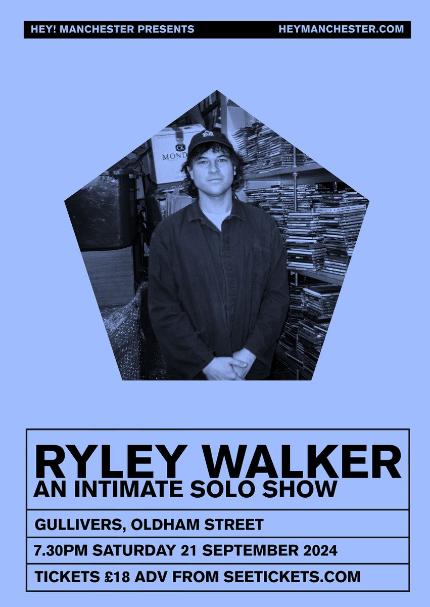 ON SALE: Tickets are now available for @ryleywalker's intimate solo show at @gulliverspub on Sat 21 Sep! Read more - and book ASAP: heymanchester.com/ryley-walker-6…