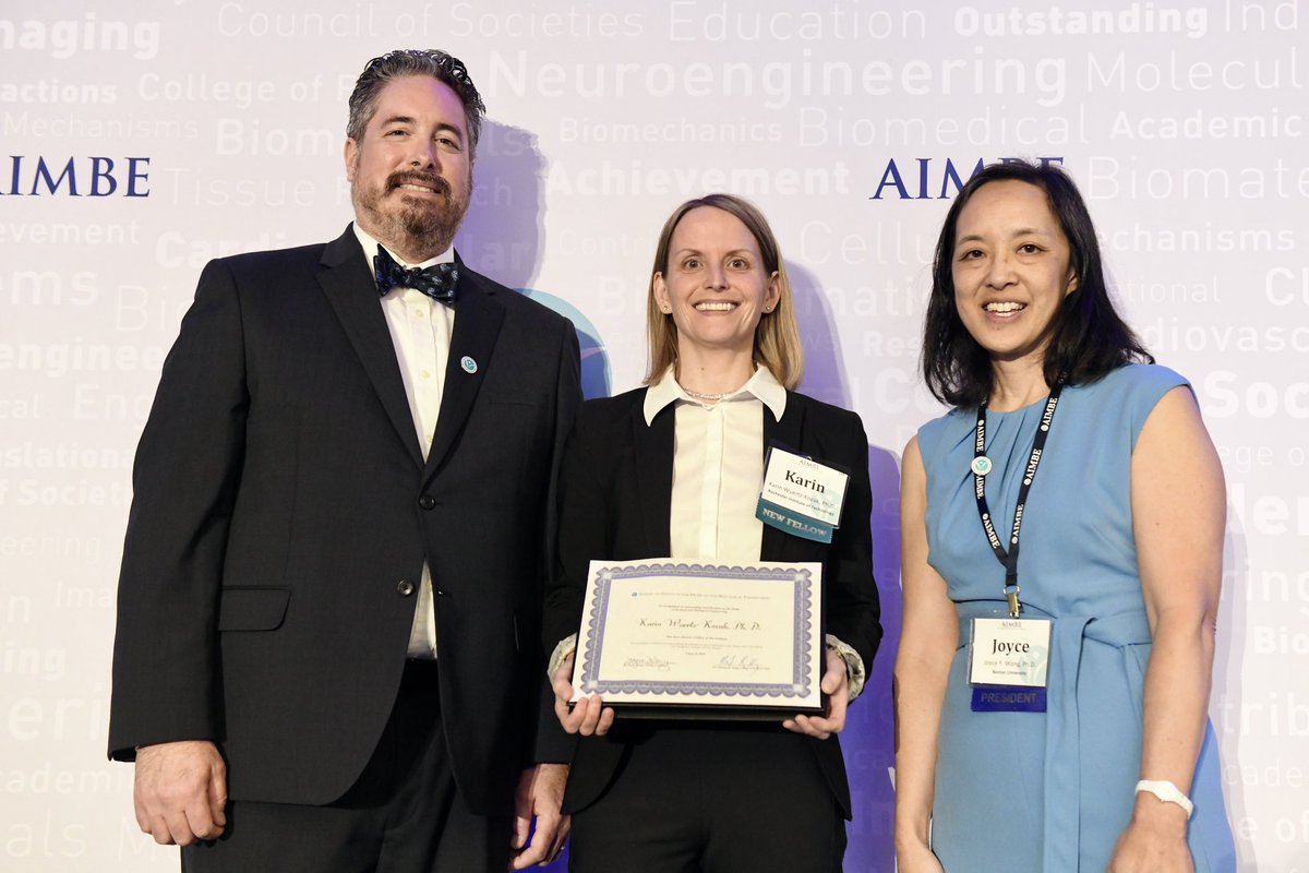I am excited and honored to be inducted as an #AIMBE fellow 2024. Special thanks to <a href="/iatridislab/">James Iatridis</a> for nominating me and to my team at <a href="/_RITEngineering/">Kate Gleason College of Engineering</a> for their passion in research. <a href="/RITtigers/">RIT</a> <a href="/aimbe/">AIMBE</a>