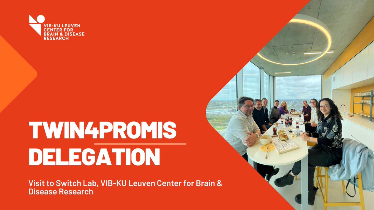 VIB-KU Leuven Center for Brain & Disease Research (@cbd_vib) on Twitter photo 🤝 Last week, we hosted the <a href="/EIEgr/">ΕΙΕ / NHRF</a> delegation as part of the #Twin4Promis EY Twinning Project! Launched in 2022, <a href="/Twin4Promis/">Twin4Promis</a> unites scientists across Europe to tackle protein misfolding diseases 🌐💡 Find out more ➡️ blog.vib.be/science-withou… 🤝 Last week, we hosted the <a href="/EIEgr/">ΕΙΕ / NHRF</a> delegation as part of the #Twin4Promis EY Twinning Project! Launched in 2022, <a href="/Twin4Promis/">Twin4Promis</a> unites scientists across Europe to tackle protein misfolding diseases 🌐💡 Find out more ➡️ blog.vib.be/science-withou…