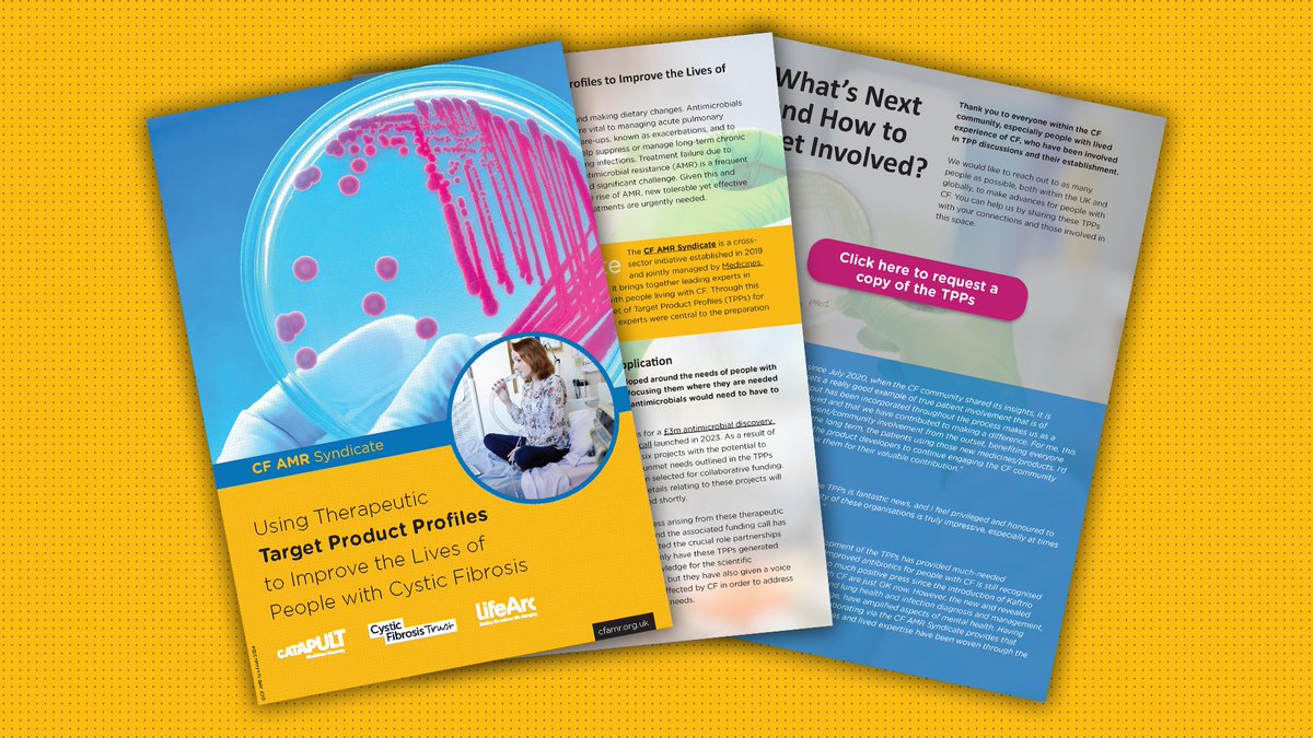 🎉 It's been an exciting 12 months! 🎯 Read how the therapeutic #TPPs we developed went on to shape the collaborative discovery programme focused on new treatments for #CysticFibrosis lung infections. Read more: cfamr.org.uk/therapeutic-tpp @MedDiscCat | @LifeArc1 | @CFTrust
