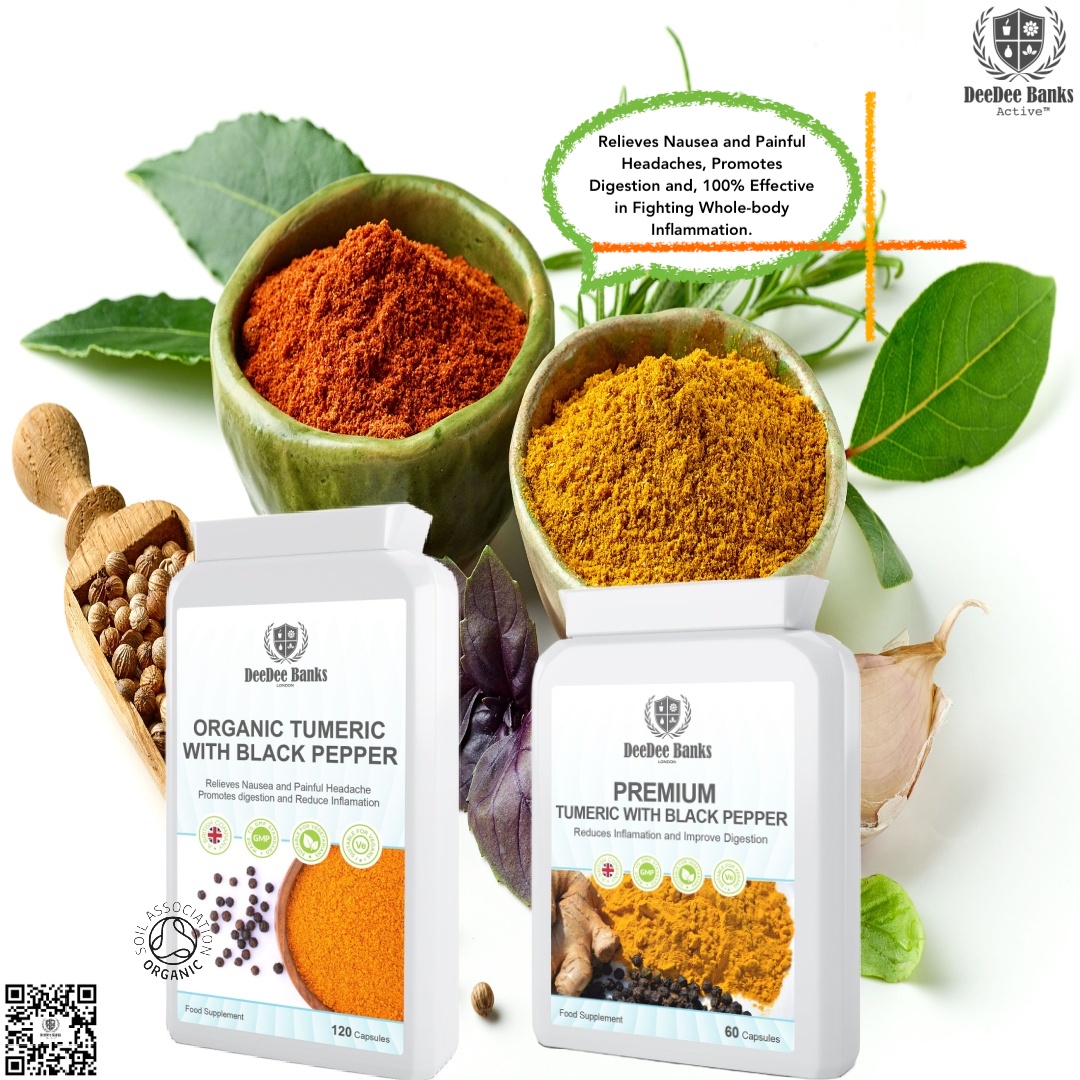 Relieves Nausea and Painful Headaches, Promotes Digestion and, 100% Effective in Fighting Whole-body #Inflammation.
#turmeric #turmericbenefits #headaches #headache
#headacherelief #arthritis #arthritisrelief #digestion
#digestionsupport #menstrualpain #ddbactive