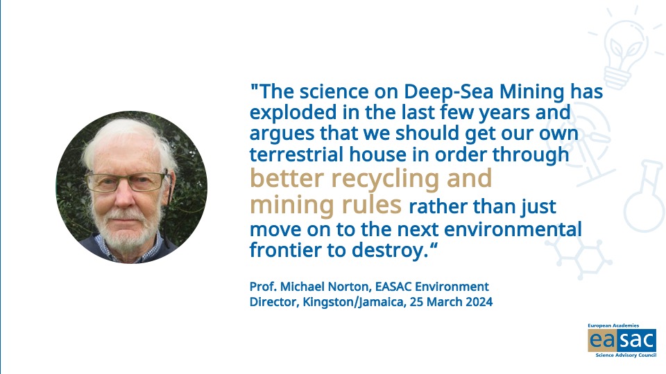 Our #environment programme director Michael Norton spoke at a side event on the margins of the ongoing #ISA29 #DeepSeaMining #itsscience #recycling